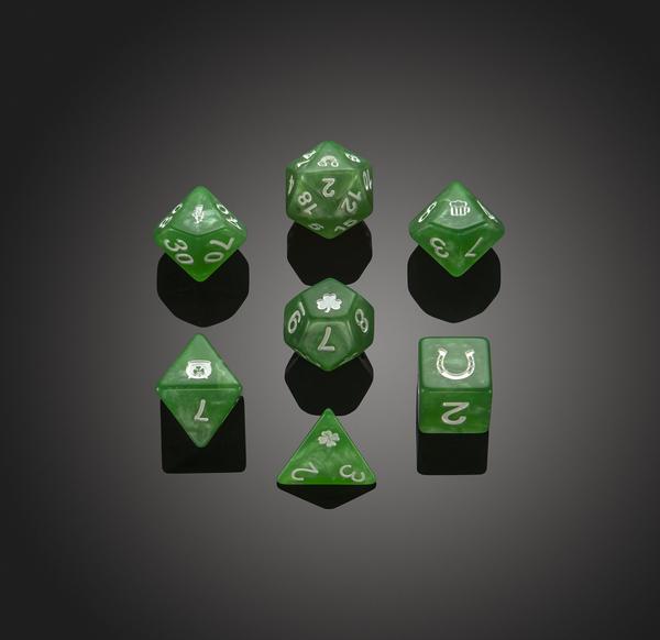 CRITIT Dice RPG Set of 7 'Spirit Of' St.Patricks Dice