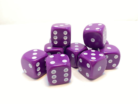 Purple - 10 x 16mm D6 (16PD6)