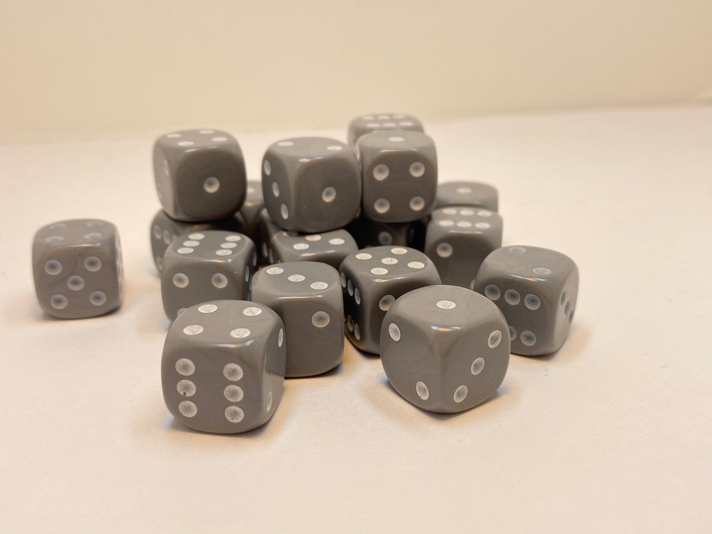 Grey - 20 x 12mm D6 (12GD6)