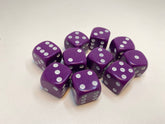 Purple - 10 x 16mm D6 (16PD6)