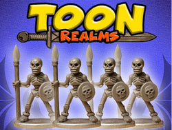 Rascal’s Skeleton Warriors - Toon Realms Miniatures - Lucid Eye Publications