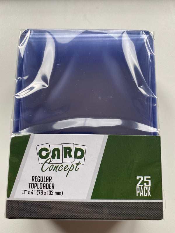 Card Concept Regular Toploaders 3" X 4" - 25 pack