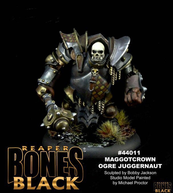 44011 - Maggotcrown Ogre Juggernaut (Bones Black) :www.mightylancergames.co.uk 