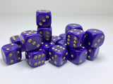 Purple Pearl (gold spots) - 20 x 12mm D6 (12PPGD6)