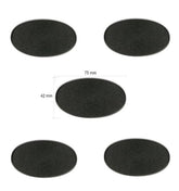 Citadel 75mm x 42mm Oval Bases (5)