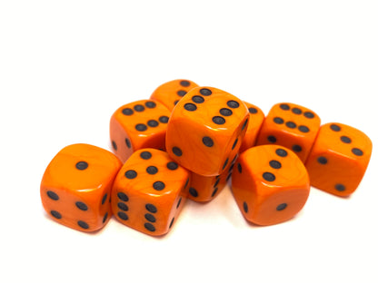 Orange - 10 x 15mm D6 (15OBD6)