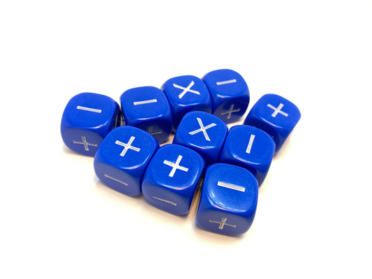 Blue D6- 10 x 16mm Six sided dic...