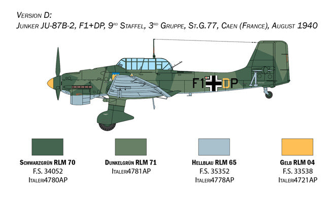 Italeri Junkers JU-87B Stuka - 1:48 - 2807