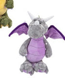 Light grey dragon with pink wings and pink accents 32CM