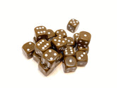 Brown - 20 x 12mm D6 (12BD6)