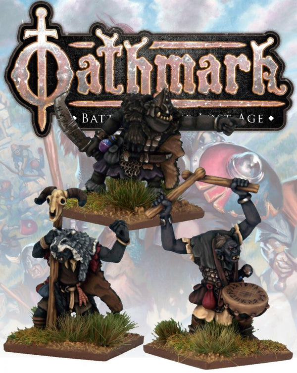 Great Goblin, Shaman and Drummer - Blister Pack (Oathmark)