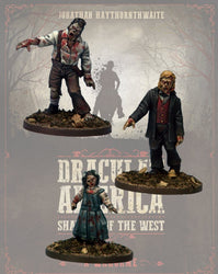 DRAC123 - Zombie Townsfolk 1 - Blister Pack (Dracula's America - Shadows of the West) :www.mightylancergames.co.uk