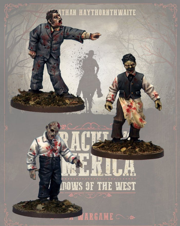 DRAC124 - Zombie Townsfolk 2 - Blister Pack (Dracula's America - Shadows of the West) :www.mightylancergames.co.uk