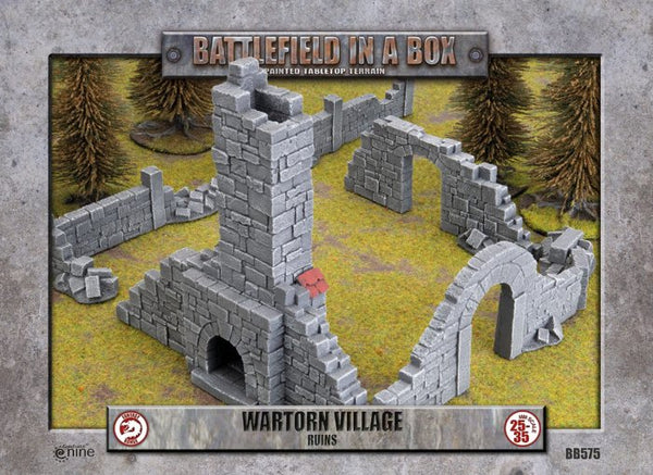 Wartorn Village Ruins - Battlefield in a Box (BB575)