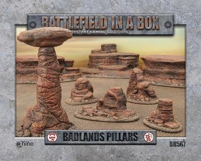 Badlands Pillars- Batttlefield in a Box (BB567): www.mightylancergames.co.uk