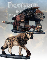 Frostgrave - Gnoll Tracker & War Hyena: www.mightylancergames.co.uk