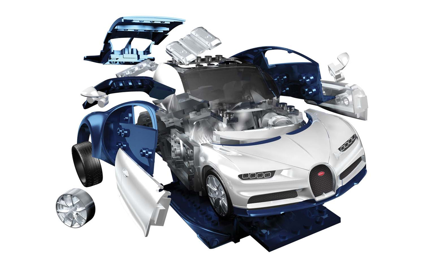 Bugatti Chiron- black/white (Airfix Quickbuild)