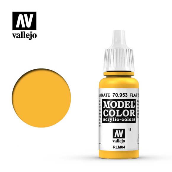70.953 - Flat Yellow (Vallejo Model Color) :www.mightylancergames.co.uk