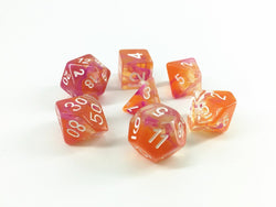Storm Yellow/Pink Poly Dice Set -SDYP1