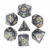 Pearl Dice Set D20 Poly  - BLACK...