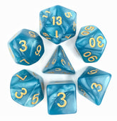 Pearl D20 Poly Dice set -Lake Bl...
