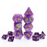Giant Dice Purple Pearl Poly Set, smaller dice