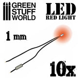 Red LED Lights - 1mm -1384- Green Stuff World