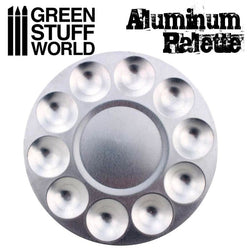 Round Aluminium Mixing Palette -1694- Green Stuff World