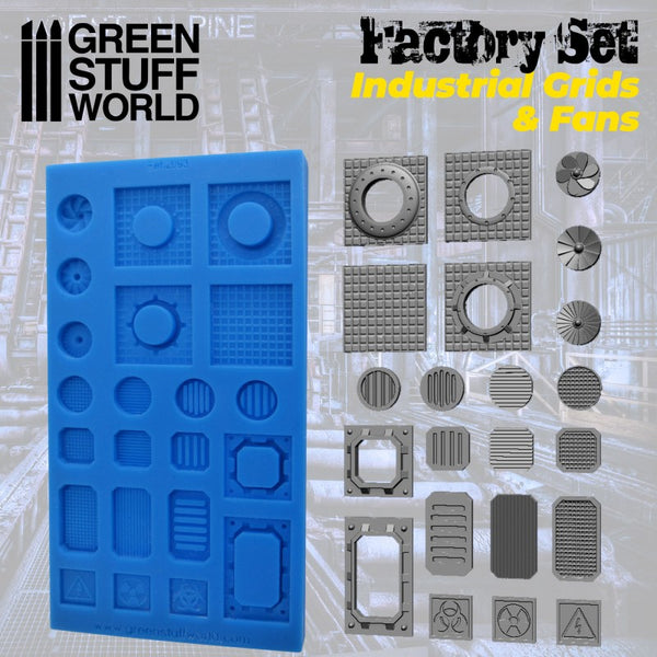 Industrial Grids and Fans (Silicone Moulds 2093 GSW)