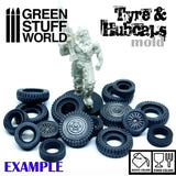 Silicone moulds - Tyres and Hubcaps-2042- Green Stuff World