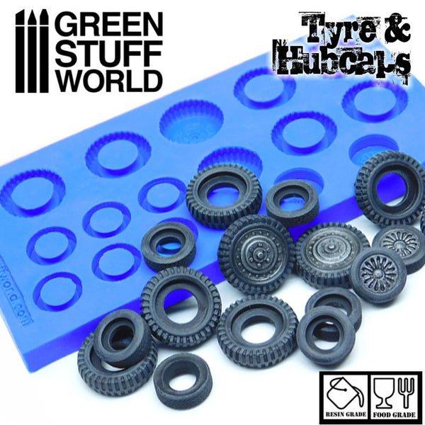 Silicone moulds - Tyres and Hubcaps-2042- Green Stuff World