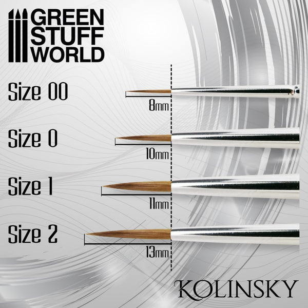 SILVER SERIES Kolinsky Brush Set 10193 - Green Stuff World