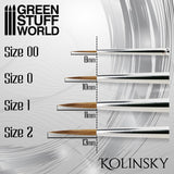 Size 00 -SILVER SERIES Kolinsky Brush 2352- Green Stuff World