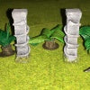 Aztec Snake Columns  - Iron Gate Scenery