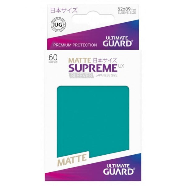 ULTIMATE GUARD SUPREME UX SLEEVES JAPANESE SIZE MATTE PETROL (60) -UGD010593