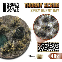 Spikey Burnt Hay Thorny Scrub Basing Tufts