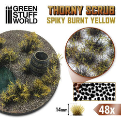 Spikey Burnt Yellow Thorny Scrub Basing Tufts