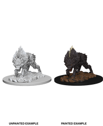 Wizkids Pathfinder Deep Cuts Unpainted Miniatures - Dire Wolf 73184: www.mightylancergames.co.uk
