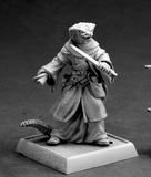 Reaper Pathfinder Miniatures - 60078 Khavith, Serpentfolk Evoker by Julie Guthrie: www.mightylancergames.co.uk