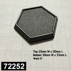 72252: 1 Inch Hex Gaming Base