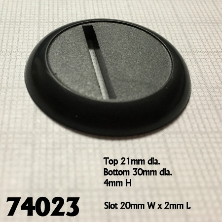 12 Pack of 30mm Round Plastic Display Bases