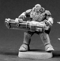 50022 - Reggie Van Zandt, IMEF Heavy Gunner (Reaper Chronoscope) :www.mightylancergames.co.uk