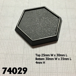 74029: 1inch Hex Plastic Gaming Base (20)
