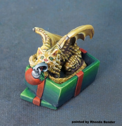 01620: 12 Days of Reaper - Cat Dragon by Julie Guthrie: www.mightylancergames.co.uk