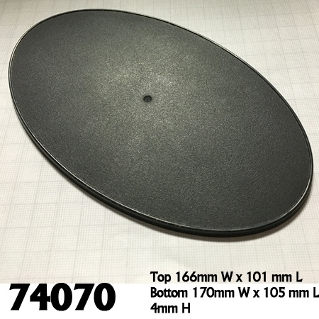 74070: 170mm x 105mm Oval Gaming Base
