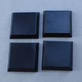 20 Pack of 1 inch Square Plastic Flat Top Base