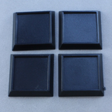 20 Pack of 1 inch Square Plastic inset top gaming Base