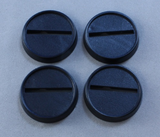 20 Pack of 1 inch Round Plastic Slotted Gaming Bases