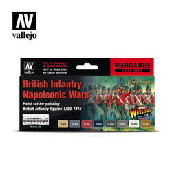 Vallejo Acrylics - British Infantry Napoleonic Wars Paint Set. ;www.mightylancergames.co.uk