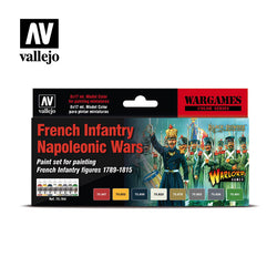 Vallejo Acrylics - French Infantry Napoleonic Wars Paint Set. ;www.mightylancergames.co.uk